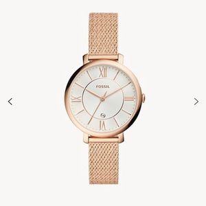 Fossil rose gold watch